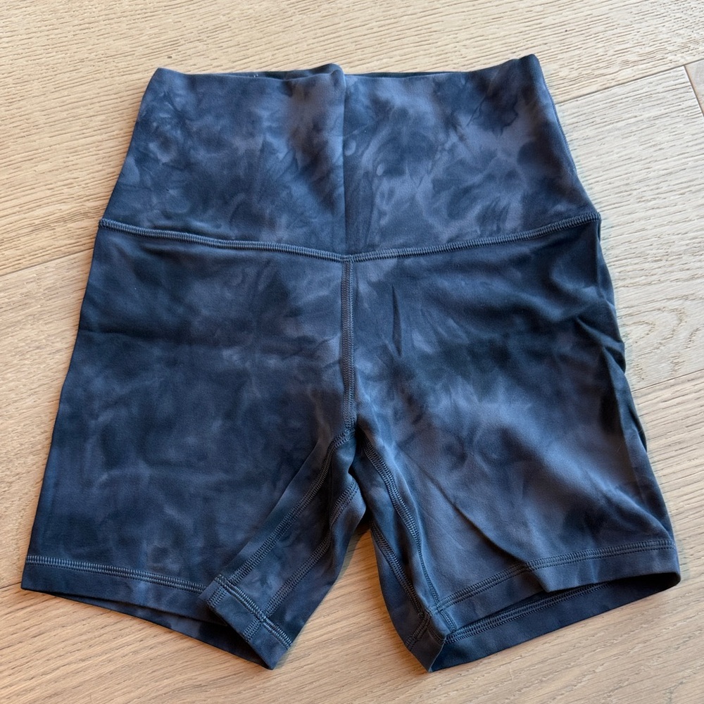lululemon athletica Charcoal Swirl Bike Shorts